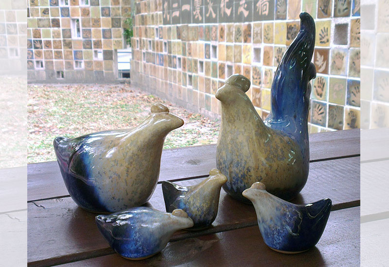 添興窯 大吉大利(家庭組) 柴燒陶瓷雕塑品 藝術品