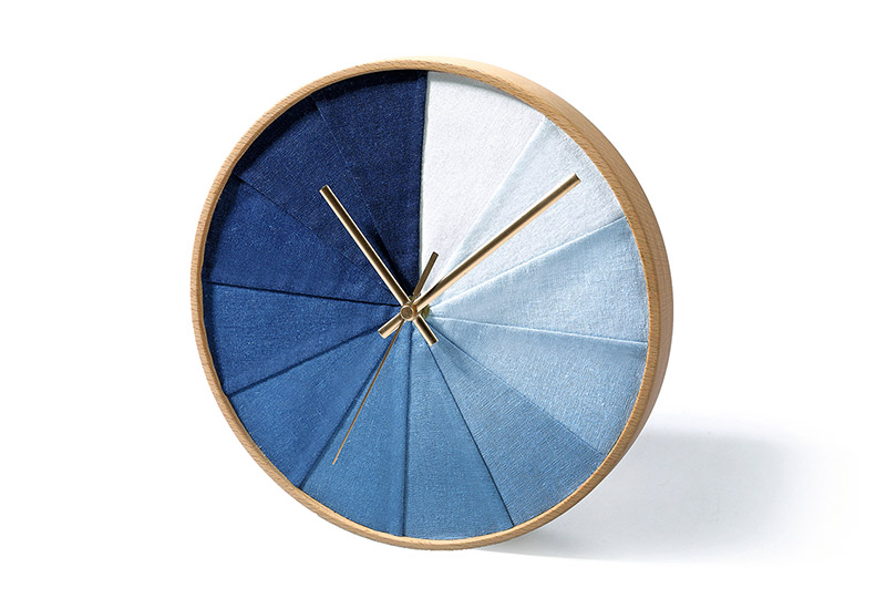 太平藍 藍染掛鐘 藍染工藝 台灣布染 布製時鐘 藍染時鐘
