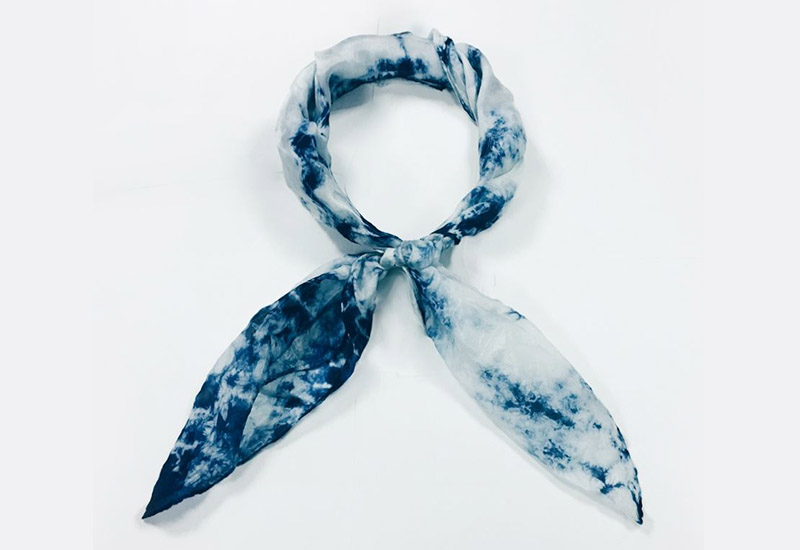 太平藍 藍染領巾 藍染圍巾 藍染工藝 台灣布染 衣服配件