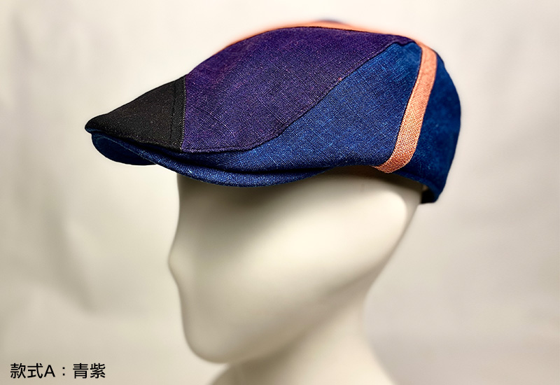 天染工坊 吟遊詩人~天染亞麻鴨舌帽(2色可選) 台灣布染 帽子 peaked cap