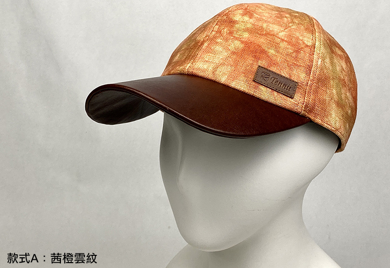 天染工坊 浪跡天涯~天染亞麻羊皮棒球帽(3色可選) 台灣布染 帽子 baseball cap