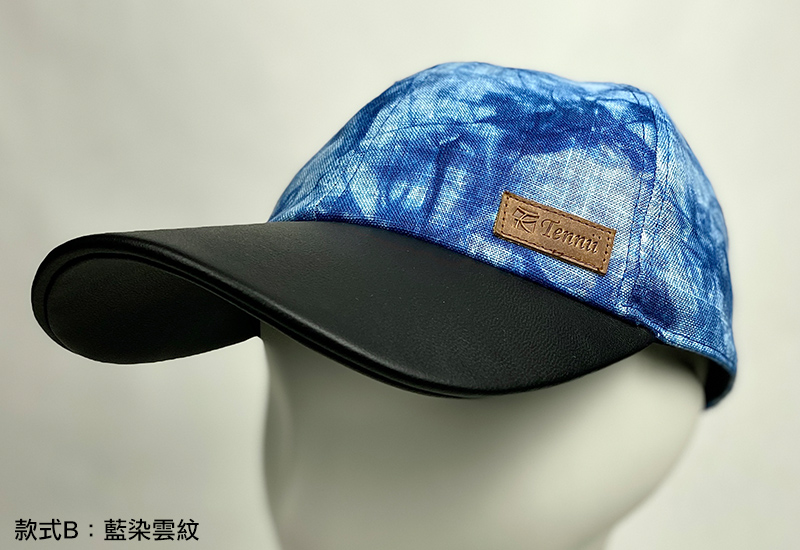 天染工坊 浪跡天涯~天染亞麻羊皮棒球帽(3色可選) 台灣布染 帽子 baseball cap