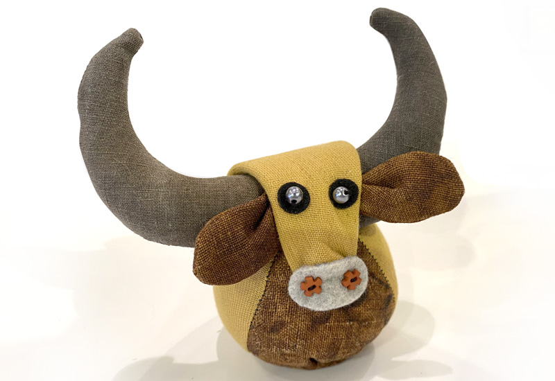 天染工坊 牛寶擺飾 牛布偶玩偶-小 牛布偶玩偶 童玩玩具布偶 Cloth doll cattle calf cow ox bull neat bossy