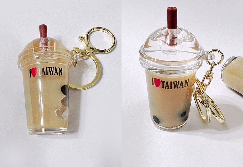 珍珠奶茶鑰匙圈(液體)