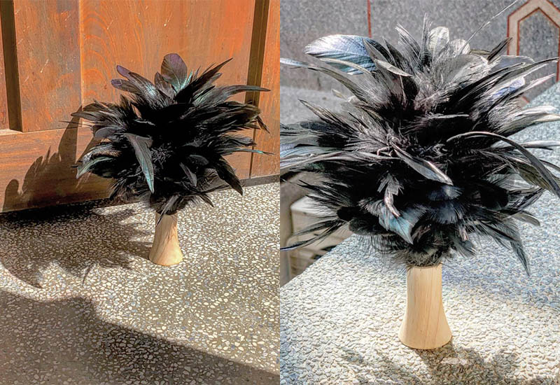 手手 黑羽  雞毛撢子 佈置除塵清潔收納 台灣特色手工藝 