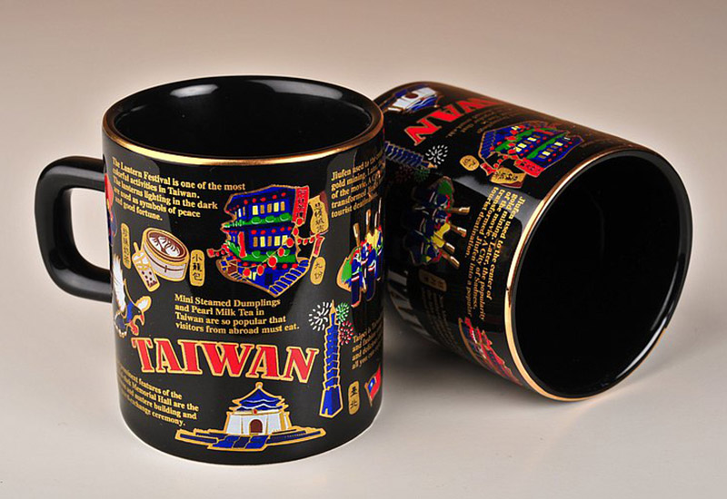 來杯 Expresso 吧 描金馬克杯Taiwan 原創設計 經典小咖啡杯