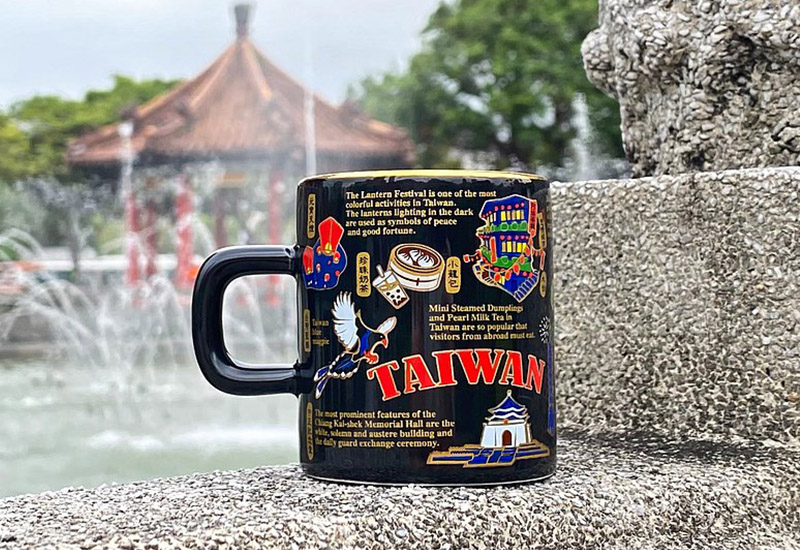 來杯 Expresso 吧 描金馬克杯Taiwan 原創設計 經典小咖啡杯