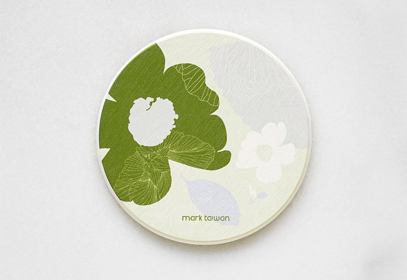 大視 夏日花園杯墊 吸水杯墊 Taiwan summer garden coaster