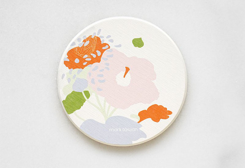 大視 山芙蓉杯墊 吸水杯墊 山芙蓉花杯墊 Taiwan Mountain Hibiscus Flower coaster