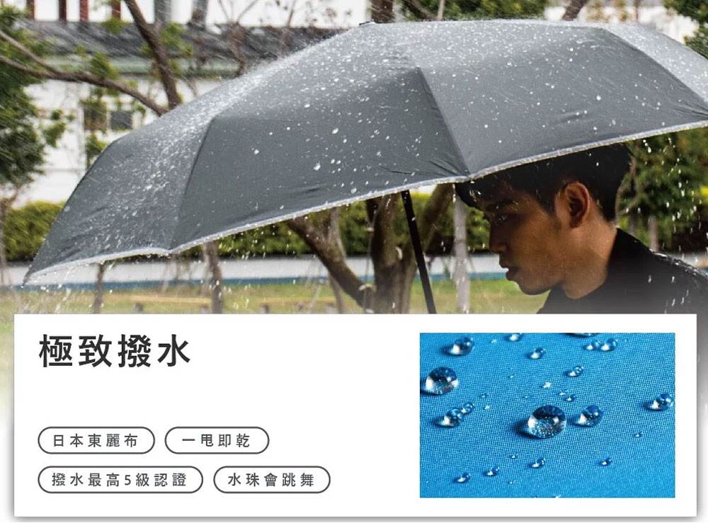 富雨 安全式中棒輕量東麗不濕自動折傘(多色)-IFS02 umbrella
