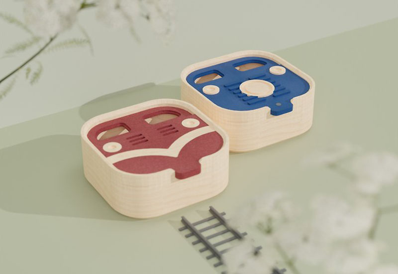 阿里山小火車-收納盒-紅&nbsp;Alishan Little Train-Storage Box