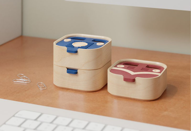 阿里山小火車-收納盒-紅&nbsp;Alishan Little Train-Storage Box