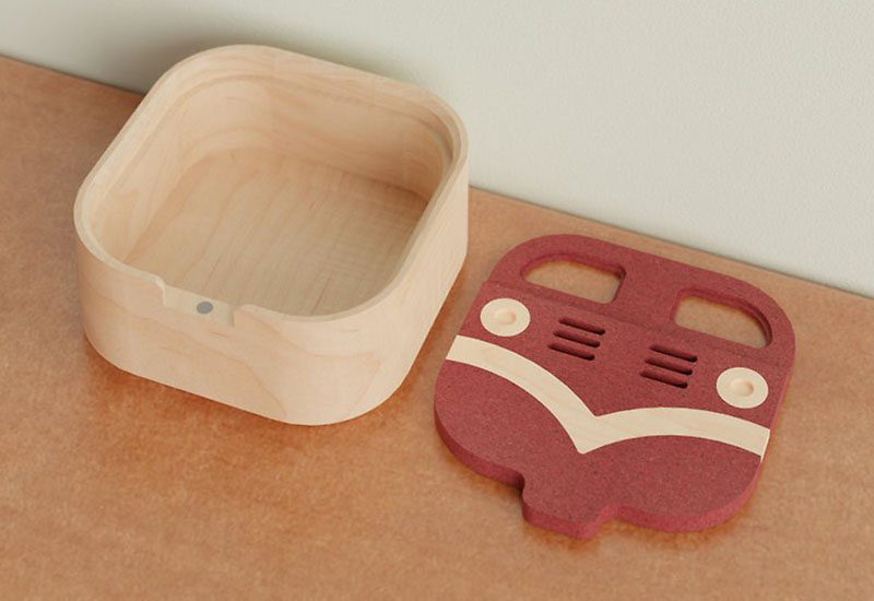 阿里山小火車-收納盒-紅&nbsp;Alishan Little Train-Storage Box